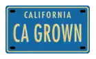 CA Grown license plate